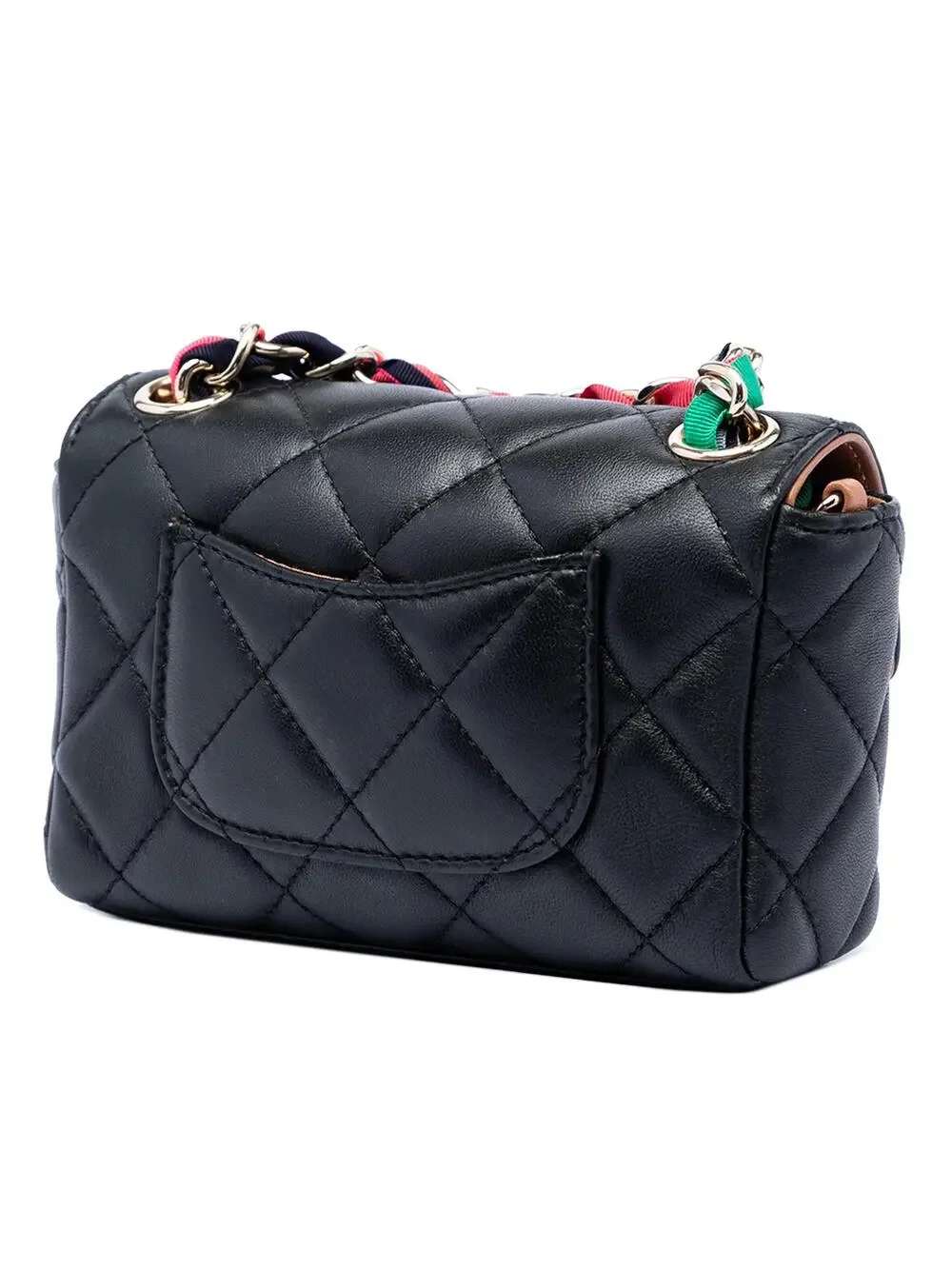 Chanel Ribbon Chain Flap Bag Quilted #287678C39B